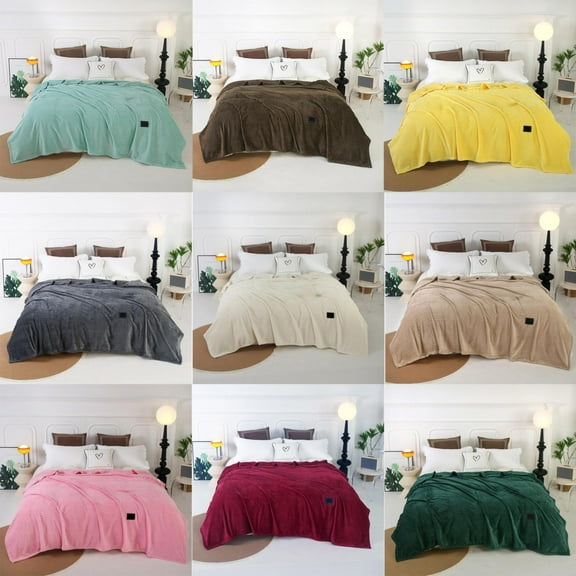 Blanket X1 Super Soft Fluffy Flannel Plush Toddler Blanket Solid Color Striped Blanket Blanket Unisex 30 Blanket