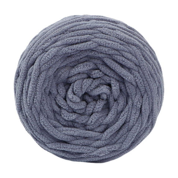 Blanket Yarn 106g/3.7oz - Gray Chenille Yarn diameter of 5 mm Super Bulky - 344.5 Yards - Knitting, Crocheting & Crafts Chunky Yarn