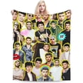 thumbnail image 1 of Blanket Zayn Malik Soft and Comfortable Warm Fleece Throw Blankets Yoga Blankets Beach Blanket Picnic Blankets Gift for Dorm Room Office Decor Sofa Bed Camping Travel All Season, 1 of 6