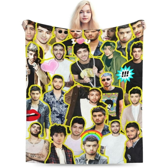 Blanket Zayn Malik Soft and Comfortable Warm Fleece Throw Blankets Yoga Blankets Beach Blanket Picnic Blankets Gift for Dorm Room Office Decor Sofa Bed Camping Travel All Season