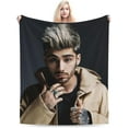 thumbnail image 1 of Blanket Zayn Malik Soft and Comfortable Warm Fleece Throw Blankets Yoga Blankets Beach Blanket Picnic Blankets Gift for Dorm room office decor Sofa Bed Camping Travel All Season, 1 of 6