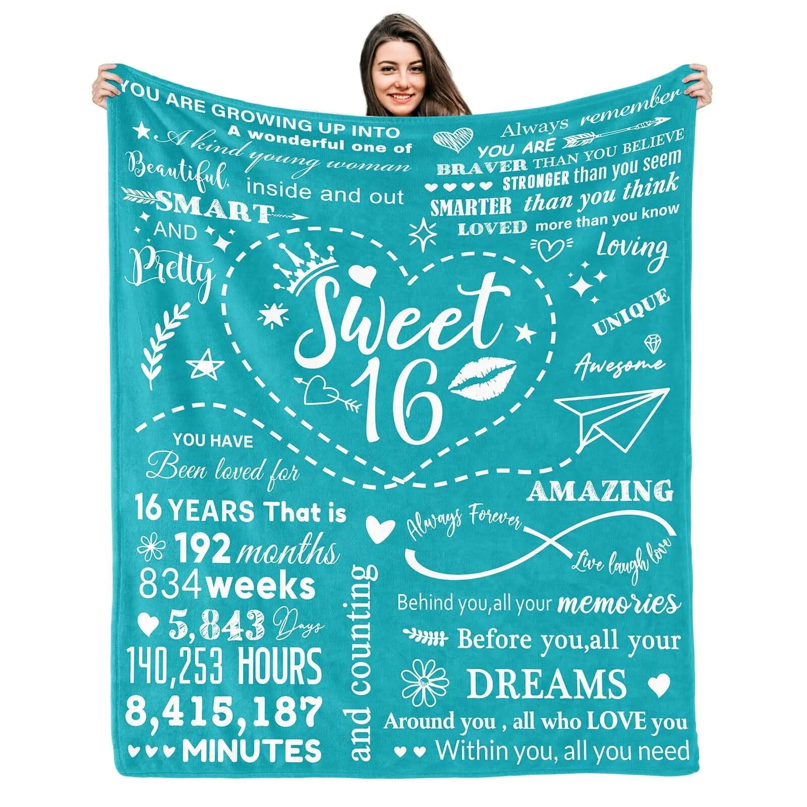 Blanket for 18 Years Old Boys and Girls Best Birthday Gift for Parents Grandparents Sisters and