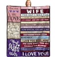 thumbnail image 1 of Blanket for Her from Daughter Son, Blankets for Wife Love Mom Throw Blanket 50"X 60", 1 of 5
