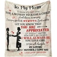 thumbnail image 1 of Blanket for Mom from Daughter, Mom Birthday, Flannel Fleece Soft Warm Cozy Love Letter Throw Mother Blanket 60” x 50”, 1 of 7