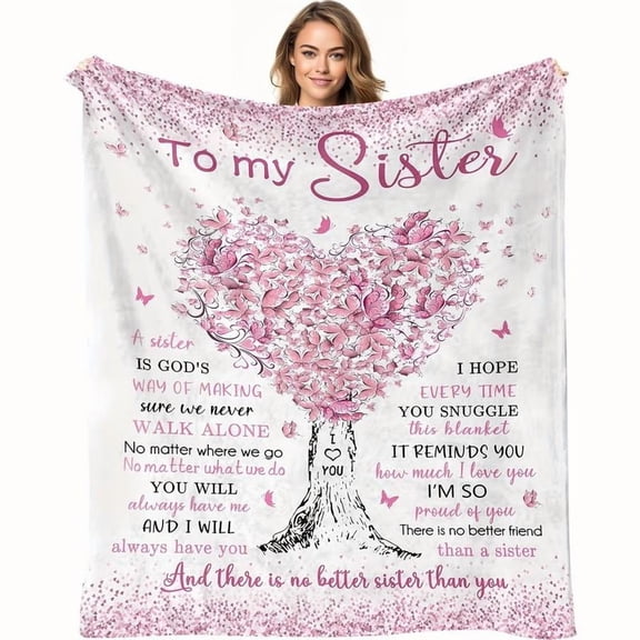 Blanket for the  Sister Holiday Gift Blanket Confidant Gift Blanket Soft Flannel Sofa Cover TV Blanket