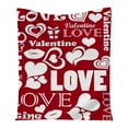 Blankets Full Size Winter Blanket Flannel Valentine's Day Decoration
