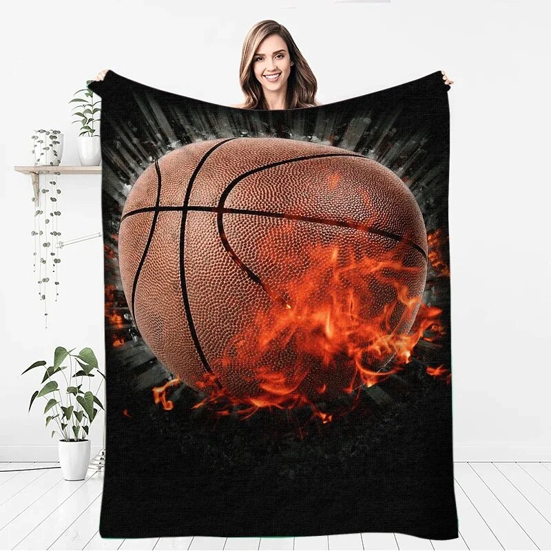 Blankets Modern Flannel Blanket Cover Gedruckt Bettdecke Geschenk