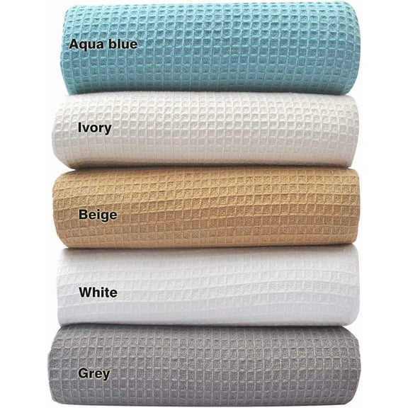 Blankets - Soft and Breathable XL White Waffle Blanket - for Christmas & Season Comfort - Suitable for Bed Layering, Sofa, Couch and Chair (60"x90")