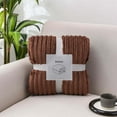 thumbnail image 1 of Blankets & Throws Hwkond Thickened Flannel Blanket New Drawstring Blanket Sofa Blanket Student Office Nap Blanket, 1 of 9
