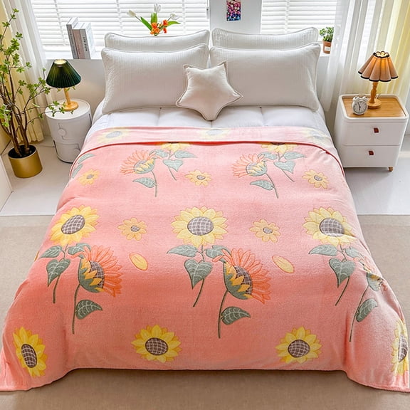 Blankets Throws - Winter Thick Milk Velvet Blanket Flannel Blanket