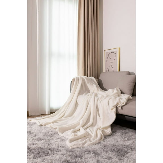 Blankets for Beds, Hwkond Thickened Fleece Blanket Nap Blanket Solid Color Flannel Blanket Coral Fleece Gift Blanket,50x70cm