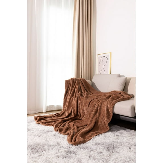 Blankets for Beds, Hwkond Thickened Fleece Blanket Nap Blanket Solid Color Flannel Blanket Coral Fleece Gift Blanket,50x70cm