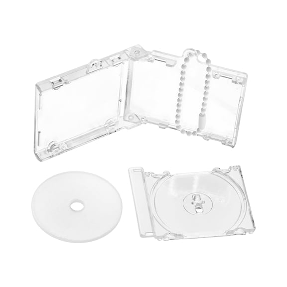 Blanks Disc Case Keychain Disc Album Keychain Music Album Keychain Blanks Disc Case Pendant for Keychain Decorations