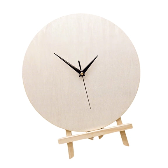 Blanks Round Clock Face Diys Wooden Clocks Set Paintable Wall Clocks with Quiet Movement, Round Clock Face Decor for Living Room, Room, and Study