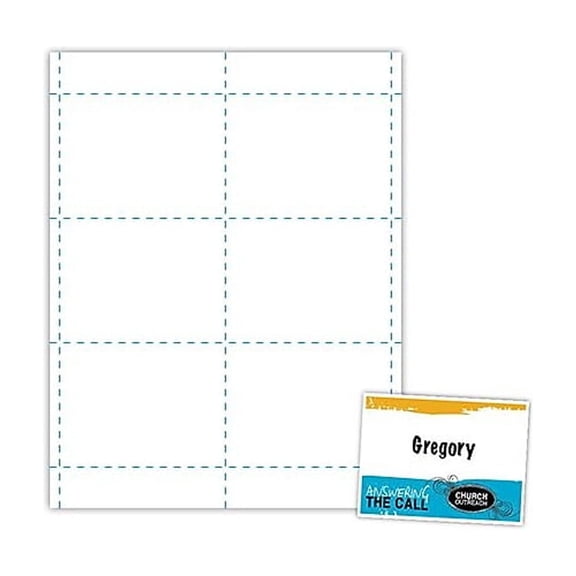 Blanks/USA 4" x 3" Digital Name Tag White 600/Pack (LNT1X96WH)
