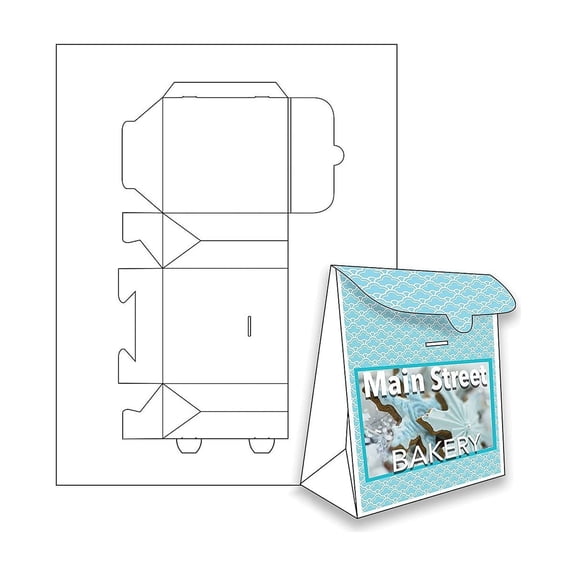 Blanks USA Mini Tab Box 2.875" x 1.375" x 3.125" 14 pt Inkjet LOMTBA02C11WH