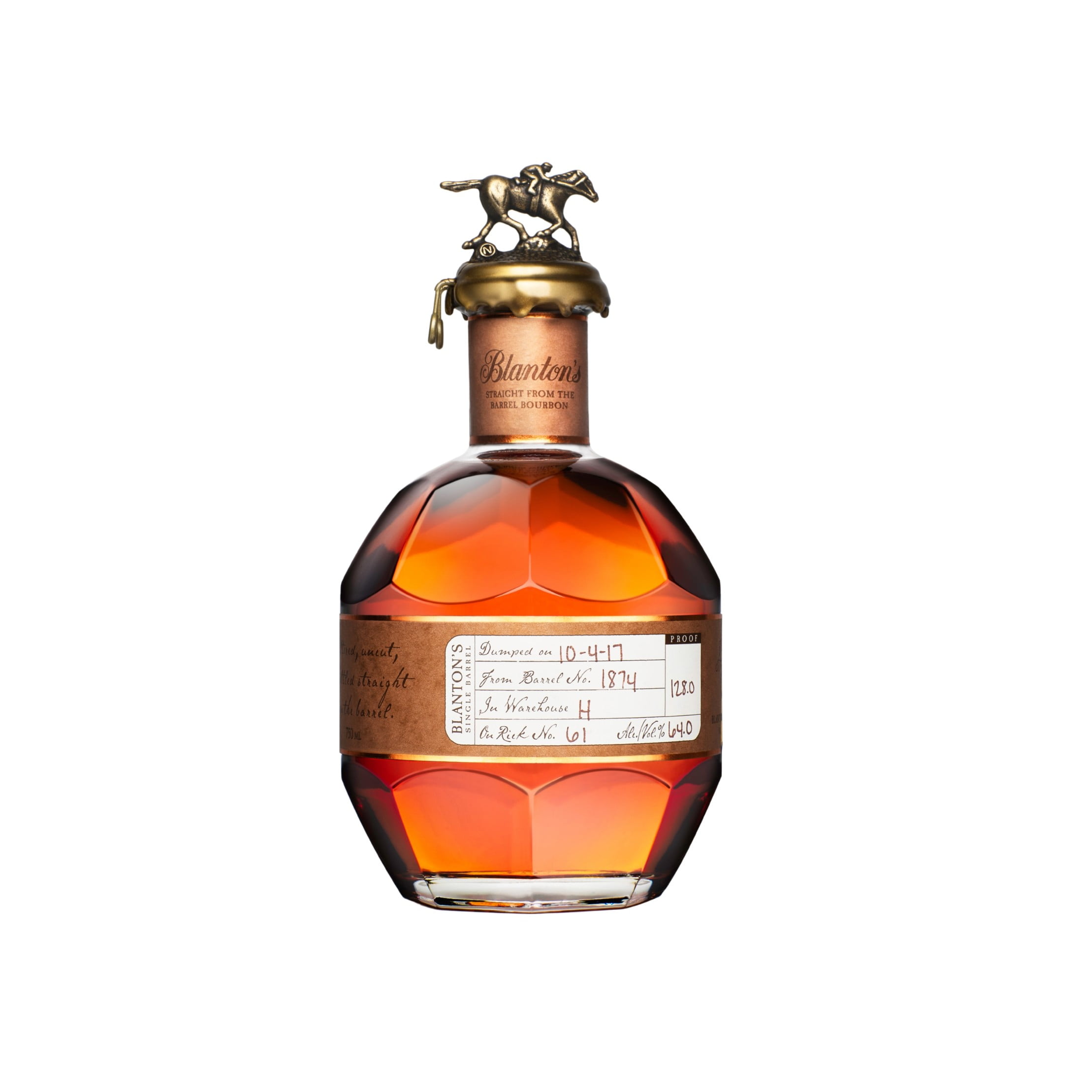 Blanton's Straight From The Barrel Bourbon, 750ml, Proof Varies