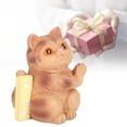 thumbnail image 1 of Blantye Lindo Gato Modelo decoración del hogar Adorno de Resina Adorno para Tarta decoración para cumpleaños Boda Aniversario, 1 of 8