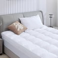 thumbnail image 1 of Blarity Twin Mattress Pad, Extra Thick Mattress Cover, Ultra Soft & Comfort Mattress Topper, Pillow Top Deep Pocket with Breathable 7D Spiral Fiber Filling Cooling Mattress Cover, 1 of 6