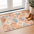 thumbnail image 1 of Small Area Rug, 2x3 ft Low-Pile Machine Washable Rug, Non-Slip Front Door Mat, Welcome Mat Outdoor, Bathroom Rugs & Bath Mats, Multi Color, 1 of 6