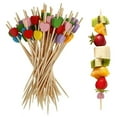 thumbnail image 1 of Blarkrus 100pcs Disposable Bamboo Stis for Cotails & Cakes - Colorful Fruit Des, 1 of 9