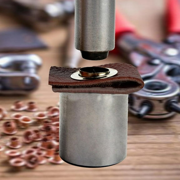 Blarkrus 100pcs Set Assorted Metal Eyelets Grommets With Installation Accories