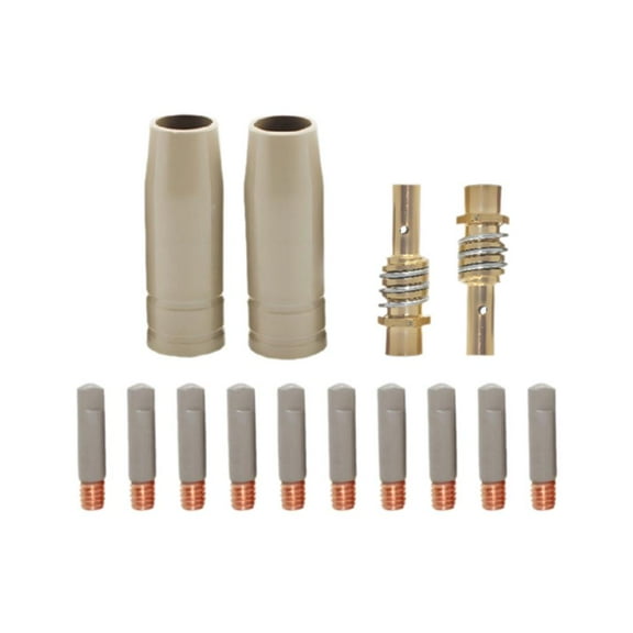 Blarkrus 14Pcs 15AK Welding Tips Coating Protect Nozzle Tip Welding Tool Part Weld H