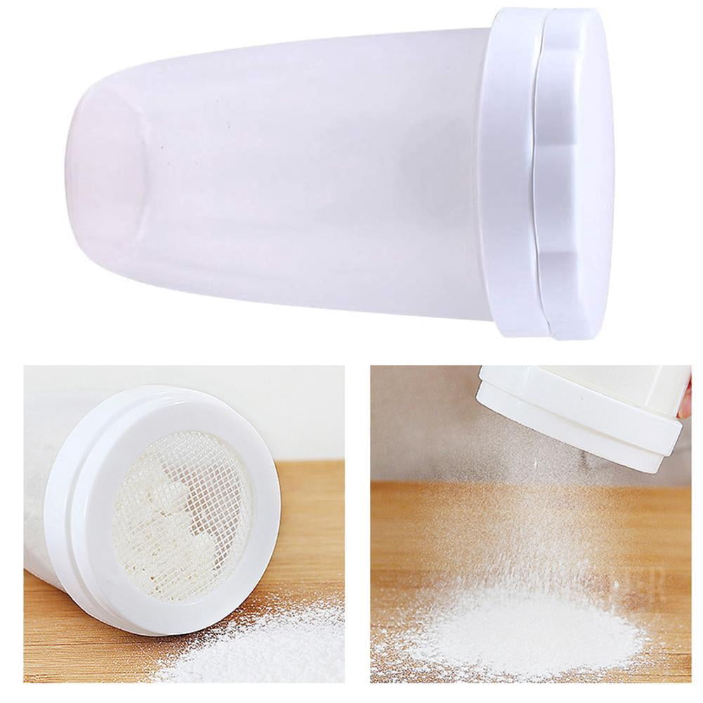Icing Powder Shaker Blarkrus 1x White Plastic Powder Icing Sugar Cocoa Chocolate Shaker ...