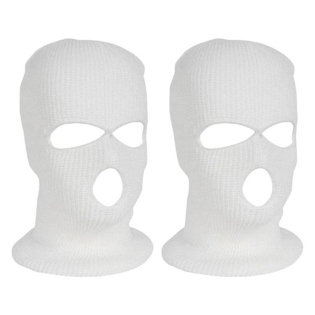 3-Hole Knitted Ski Mask Balaclava - Winter Face Cover For Men & Women Outdoor Sports