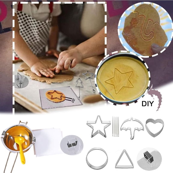 Blarkrus 5/7/9Pcs Squid Sugar Game Biscuits Korea Traditional Dalgona Game Maker Tool Set