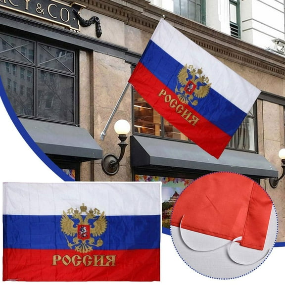 Blarkrus 90x150cm (3x5ft) Flag Russia Russian Flag Federation National Flag Flag