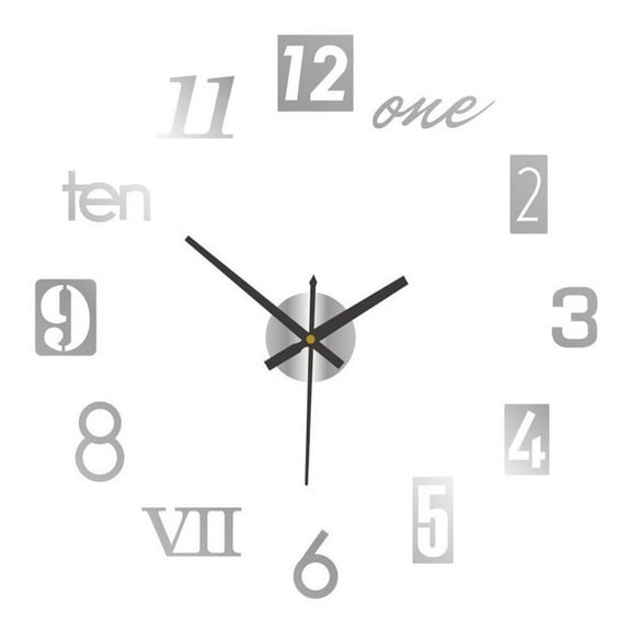 Blarkrus Acrylic Wall Sticker Clock Artistic Clock DIY Art Clock Wall Sticker Clock C4 G6L5