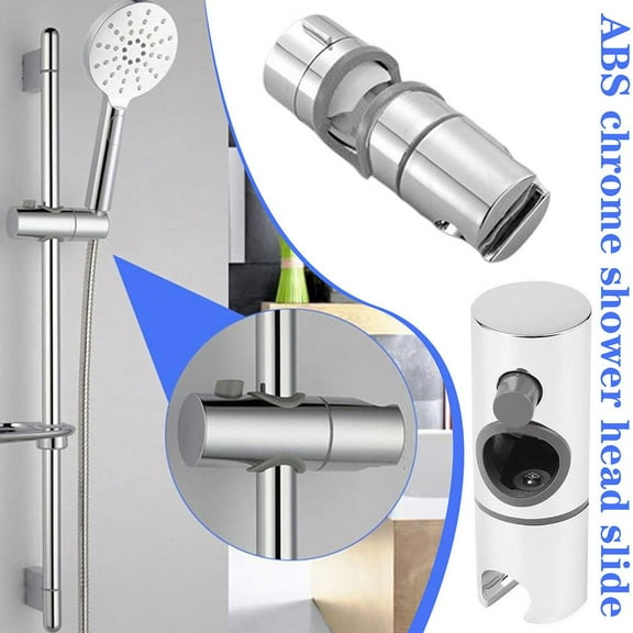 Blarkrus Adjustable 18-25mm Shower Head Holder Riser Bathroom Rail Braet Slider }^