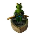 Blarkrus Adorable Floating Frog Resin Statues for Ponds Cute Pond Decor