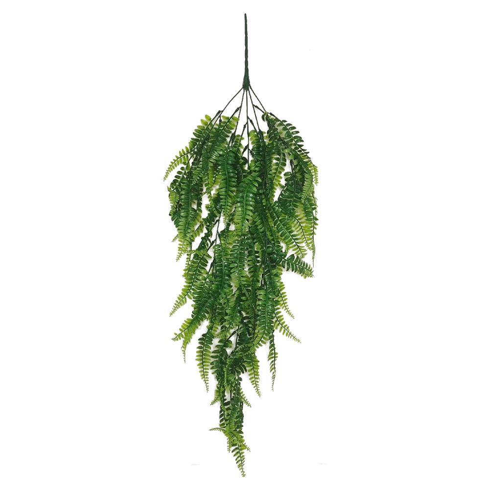 Blarkrus Artificial Hanging Ferns Plants Vine Fake Ivy Boston Outdoor