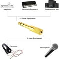 thumbnail image 1 of Blarkrus Audio 6.5 To 3.5 Adapter Microphone Headset 3.5mm Female Hole To 6.35 Male Plug Small To Large, 1 of 8
