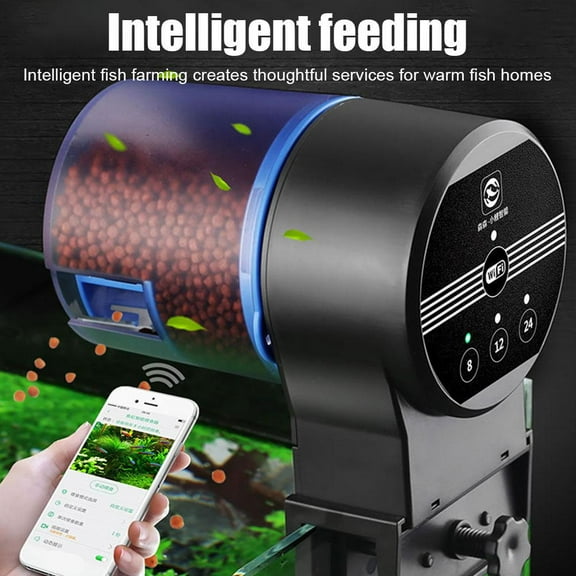 Blarkrus Auto Fish Fder Fding Aquarium Tank Automatic Food Timer Adjustable