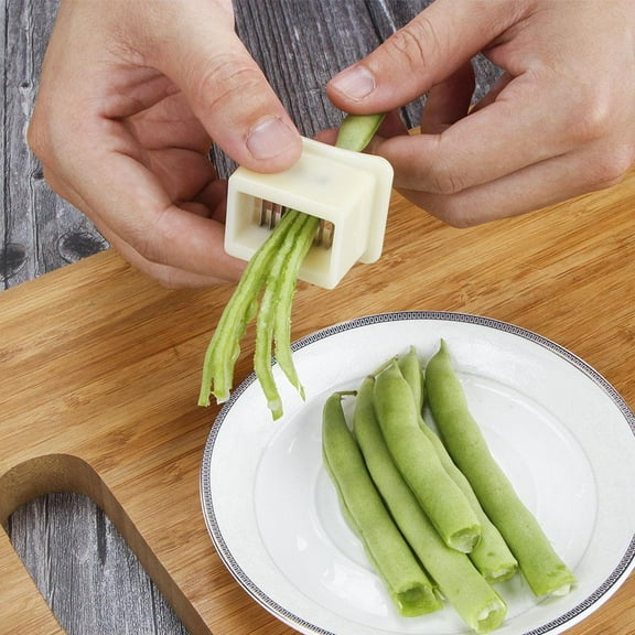 Blarkrus French Cut Bean Slicer, Sharp Steel Blades for Quick, Uniform Cuts, Ideal for Preparing Green Beans, Celery, and Spring Onions