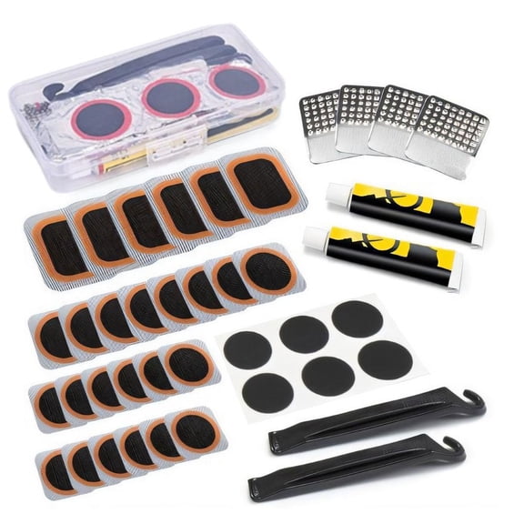 Clearance! 23 Pieces Bicycle Tire Repair Kit, Bicycle Inner Tube Patch Set For Cycling C1U0