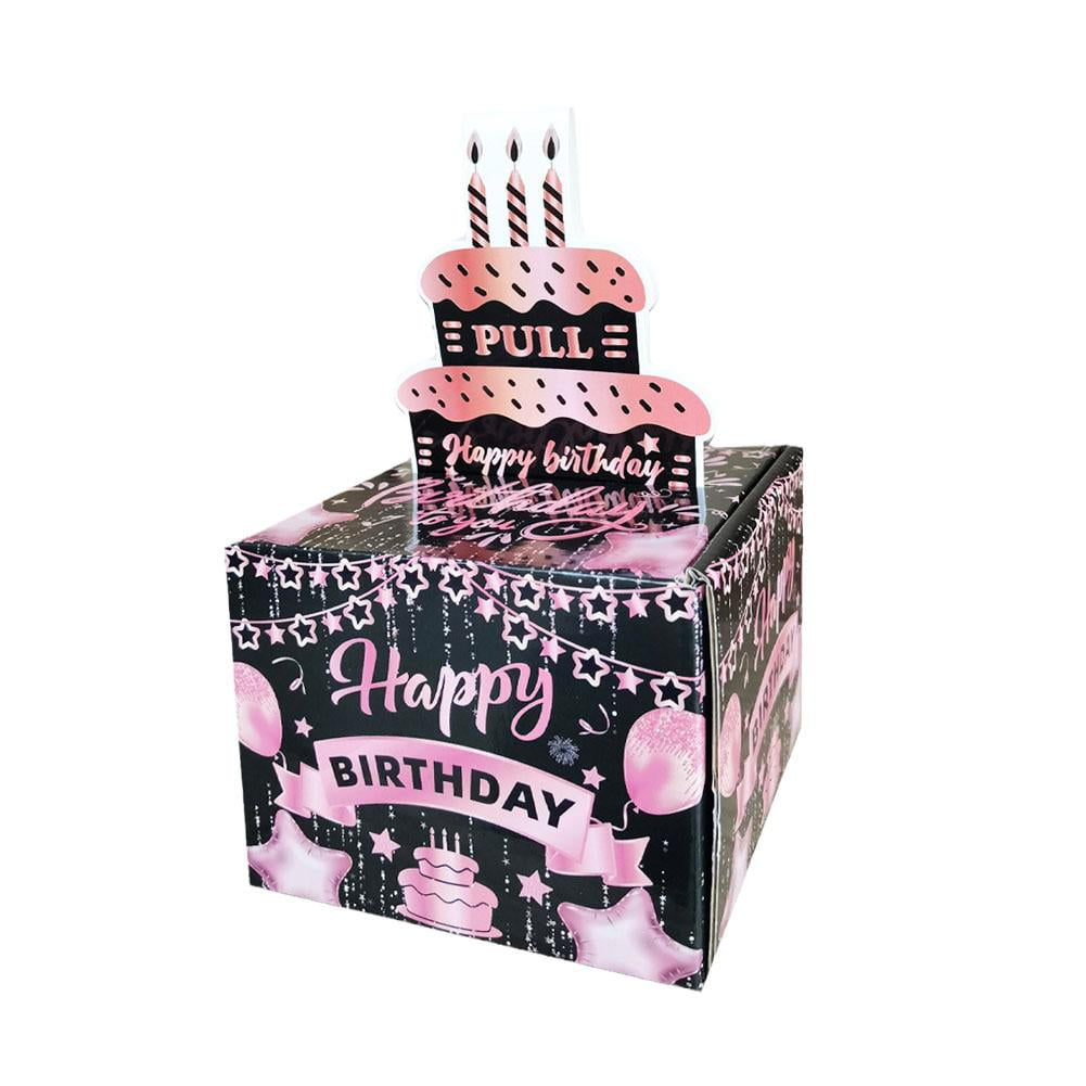 Blarkrus Birthday Money Box For Cash Gift Pull Out Box For Girlfriend