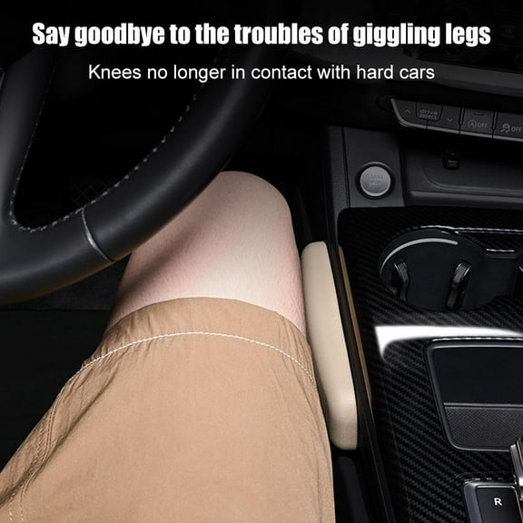 Blarkrus Black Car Knee Pads Leg Pads Car Leg Support Knee Cushions Door Center Control Leg Support Foot Pads