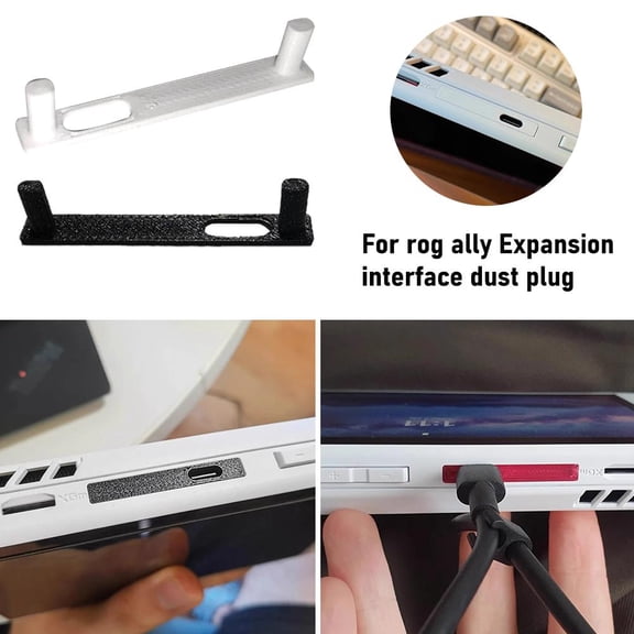 Blarkrus Black For Rog Ally Expansion Interface Dust Plug Handheld Accessories Optimized Version