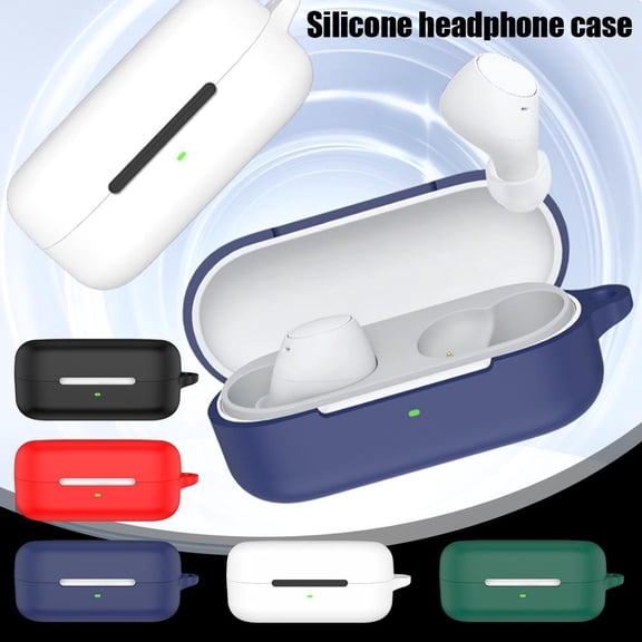 Blarkrus Black For Wf-C510 Earphone Case Silicone Case Anti-Fall And Dustproof Charging Case Earphone Case