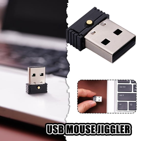 Blarkrus Black Usb Automatic Moving Mouse To Prevent Computer Lock Screen Mini Mouse