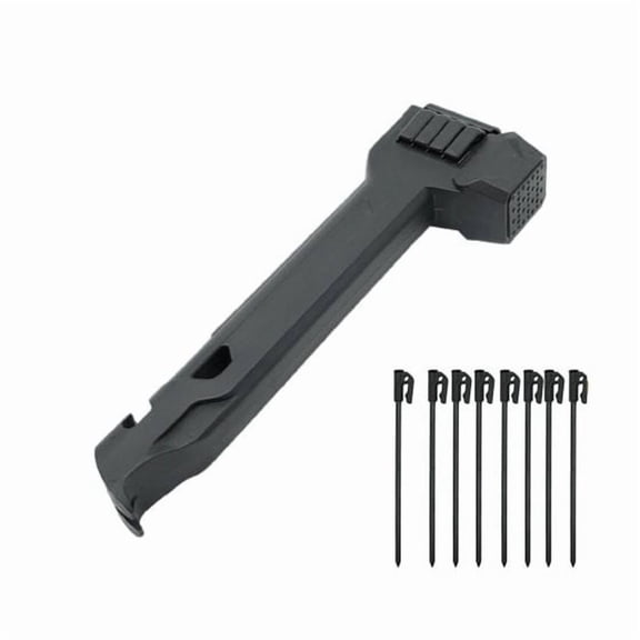 Blarkrus Camping Mallet Stake Puller Multipurpose Tent Tool with Nail Puller for Outdoor Camping Setup and Takedown, Heavy Duty Metal Head for Efficient Driving and Removal on Hard Ground
