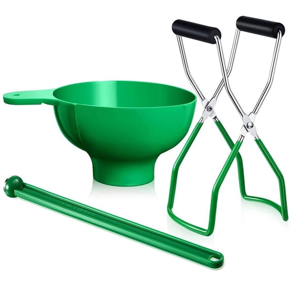 Blarkrus Canning Tool Set with 8.26-Inch Lifting Clamp, Prevents Burns for Easy Jam and Pickle Making