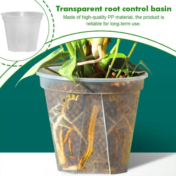 Blarkrus Clear Orchid Pots Flower Pots Garden Pots 10/12/15/21cm Root Control Basin✨j