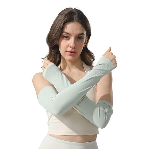 Blarkrus Cooling Arm Sleeves Upf, Ice Silk Breathable Fabric Keeps Skin Cool, for Cycling Running Outdoor Sports Setup, Purple