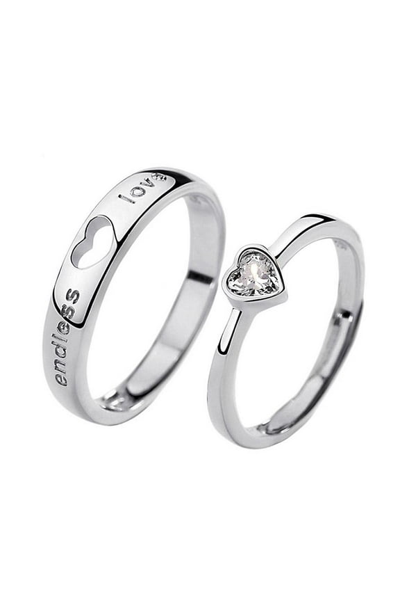 Couple's Matching Rings His Crazy or Her Band For Men Wom