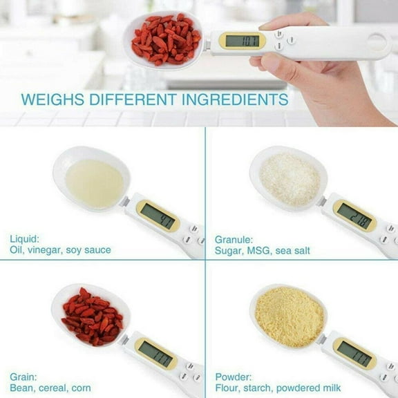 Blarkrus Digital Measuring Spoon Elecic Food Weight Scale UK L-Display Kitchen
